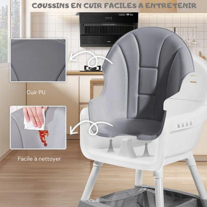 Chaise Haute Bebe Avec Coussin en Tissu