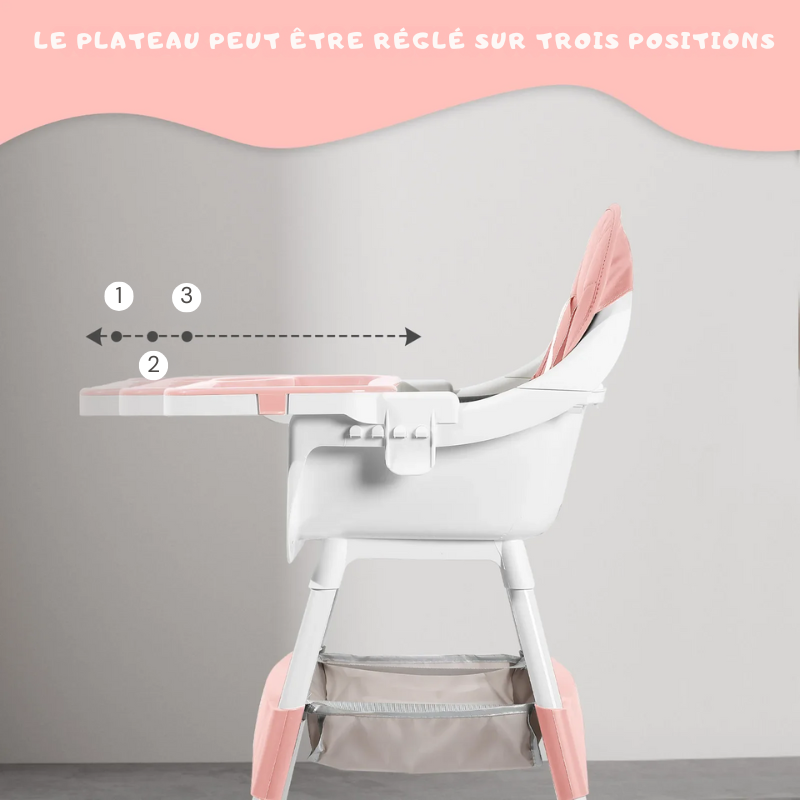 Chaise Haute Bebe Avec Coussin en Tissu