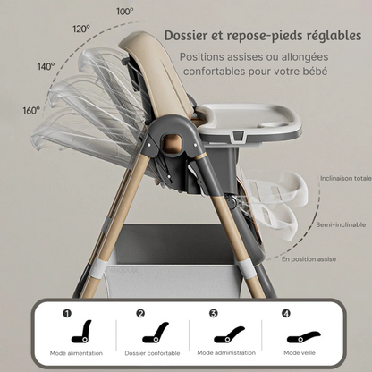 Chaise Haute Bébé Luxe