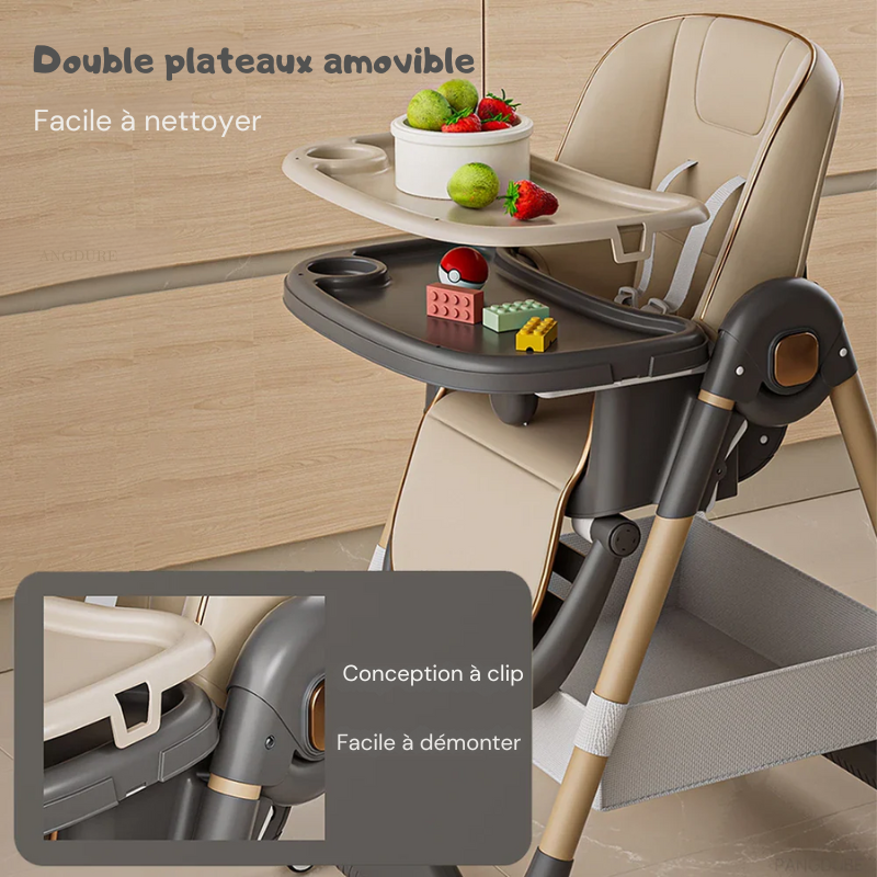 Chaise Haute Bébé Luxe