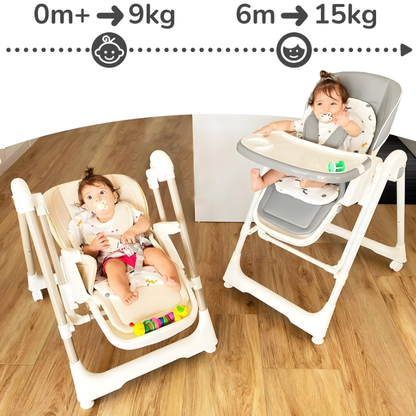 Chaise Haute Balancelle Bebe Gris