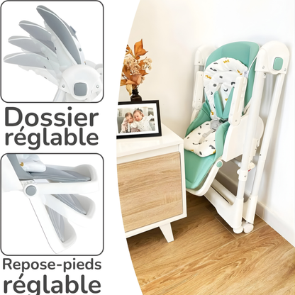 Chaise Haute Balancelle Bebe Gris