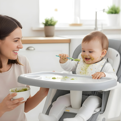 Chaise Haute Balancelle Bebe Gris