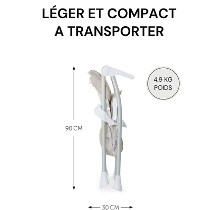 Chaise Haute Bebe 90 cm Blanc