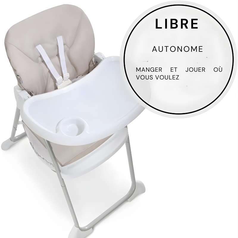 Chaise Haute Bebe 90 cm Blanc