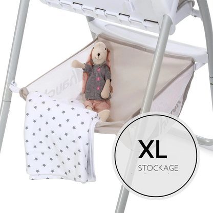 Chaise Haute Bebe 90 cm Gris