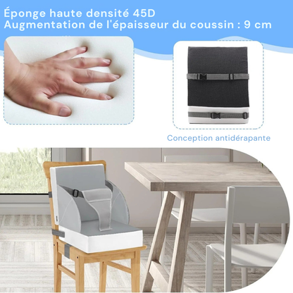 Rehausseur Chaise Bébé Sangle Securite 3 Point