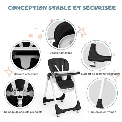 Chaise Haute Bébé 6-36 mois