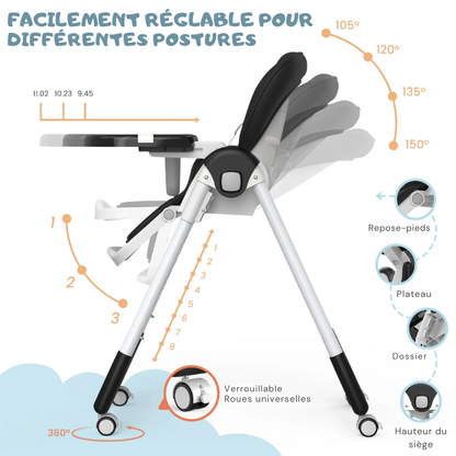 Chaise Haute Bébé 6-36 mois