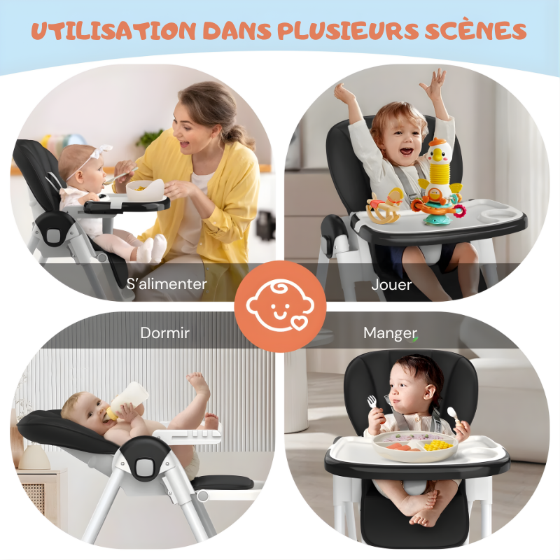 Chaise Haute Bébé 6-36 mois