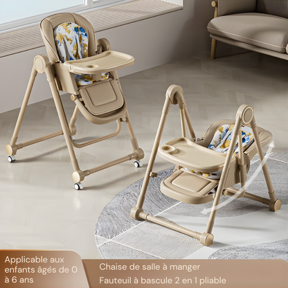 Chaise Haute Bébé Sur Roulettes Transat